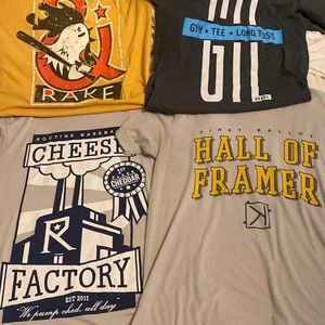 4 Routine Baseball shirt bundles